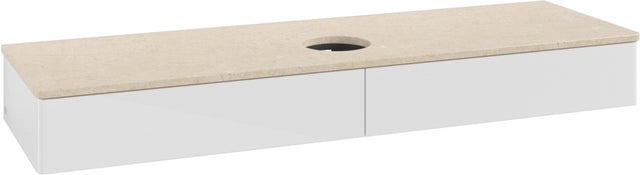 Villeroy & Boch Antao Waschtischunterschrank 1600 mm Glossy White Lacquer mit LED-Beleuchtung