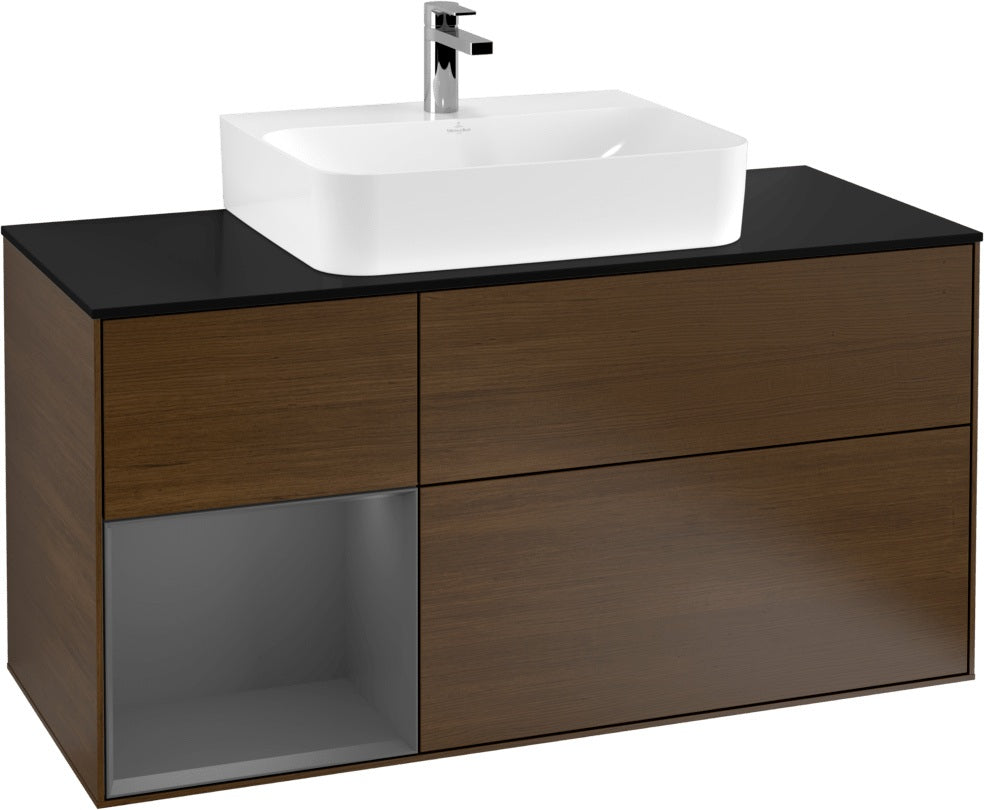 Villeroy & Boch Finion Waschbeckenunterschrank 1200 mm Glossy White mit Beleuchtung
