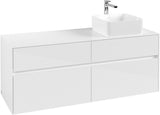Villeroy & Boch Waschtischunterschrank Collaro C047 1400 mm Glossy White mit 4 Auszügen