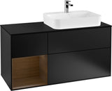 Villeroy & Boch Finion Waschbeckenunterschrank 1200 mm Glossy White Lacquer mit Beleuchtung