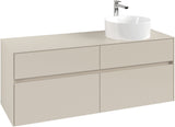 Villeroy & Boch Waschtischunterschrank Collaro Cashmere Grey 1400 mm mit 4 Auszügen