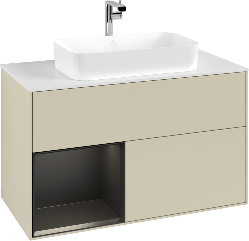 Villeroy & Boch Waschtischunterschrank Finion G241GF Glossy White Lacquer 1000 mm mit Beleuchtung