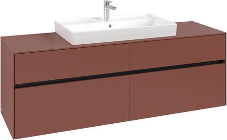 Villeroy & Boch Waschtischunterschrank Collaro C028 B0 1600 mm White Oak mit LED-Beleuchtung und SoftClosing