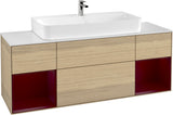 Villeroy & Boch Finion Waschtischunterschrank 1600 mm Glossy White Lacquer mit Beleuchtung