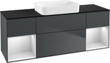 Villeroy & Boch Finion Waschbeckenunterschrank 1600 mm Glossy White Lacquer mit Beleuchtung