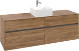 Villeroy & Boch Waschtischunterschrank Collaro C049 Kansas Oak 1600 mm mit 4 Auszügen