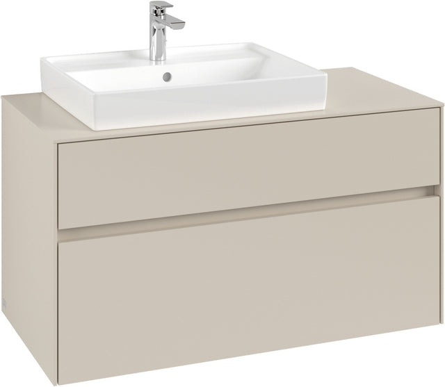 Villeroy & Boch Waschtischunterschrank Collaro C017 B0 1000 mm Cashmere Grey mit Beleuchtung