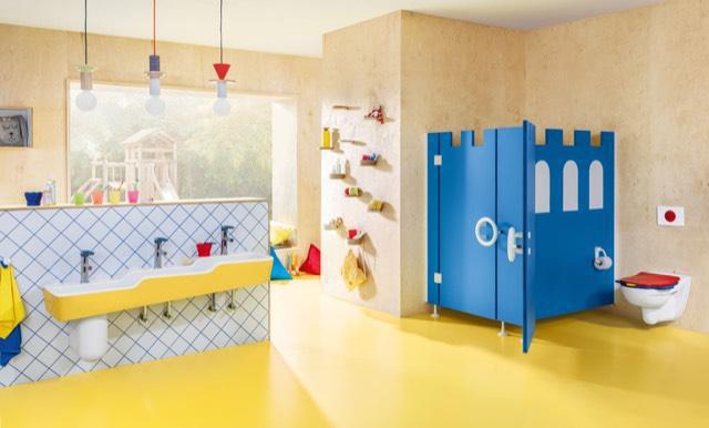 Villeroy & Boch ViConnect 100S Kids WC-Betätigungsplatte Ocean Blue – eckig, 205 x 145 mm