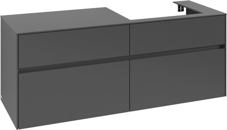 Villeroy & Boch Waschtischunterschrank Collaro C086 B0 1400 mm White Oak mit Beleuchtung und SoftClosing