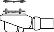 Villeroy & Boch Ablauf Subway Infinity 922600 verchromt 380x140 mm