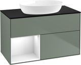 Villeroy & Boch Waschtischunterschrank Finion FA12G 1000 mm Glossy White Lacquer mit Beleuchtung