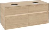 Villeroy & Boch Waschtischunterschrank Collaro C044 B0 Nordic Oak 1200 mm mit Beleuchtung und SoftClosing