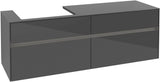 Villeroy & Boch Waschtischunterschrank Collaro C022 B0 1600 mm Glossy Grey mit LED-Beleuchtung
