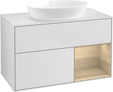 Villeroy & Boch Finion Waschtischunterschrank FA21GFGF 1000 mm Glossy White Lacquer