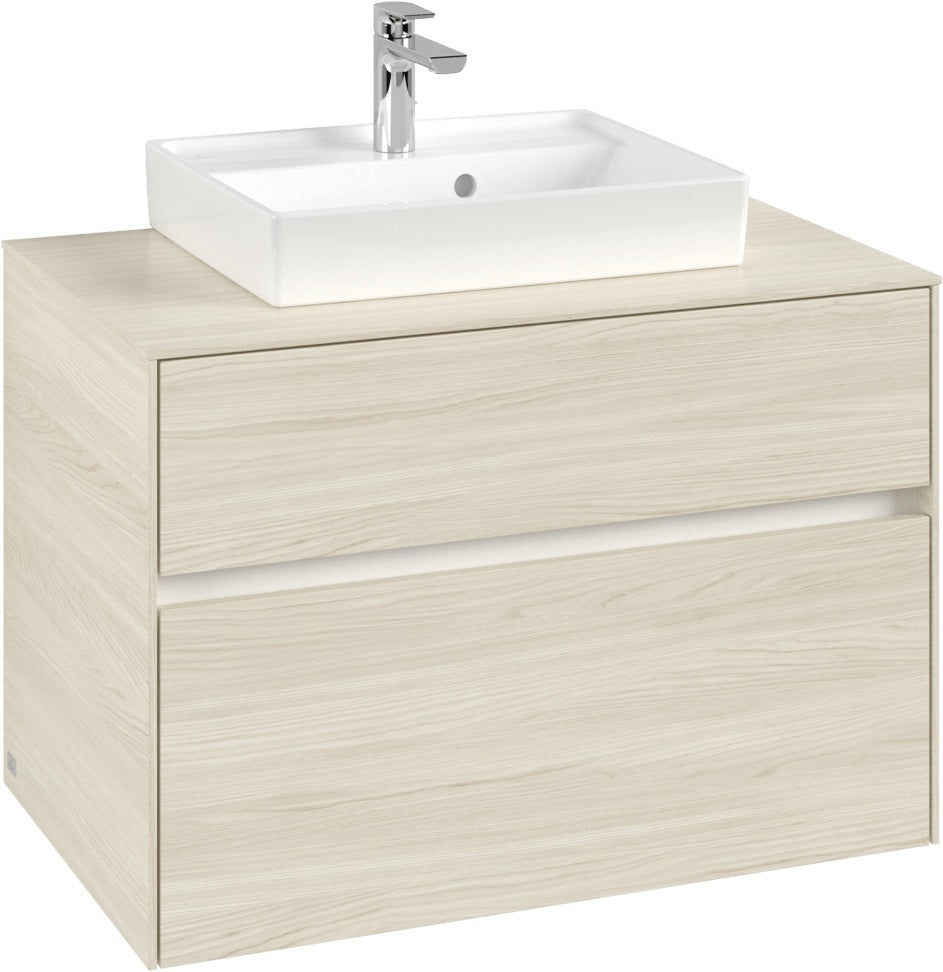 Villeroy & Boch Waschbeckenunterschrank Collaro C06900 800 mm White Oak mit SoftClosing