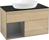 Villeroy & Boch Waschtischunterschrank Finion FA12G 1000 mm Glossy White Lacquer mit Beleuchtung