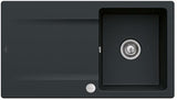 Villeroy & Boch Einbauspüle Siluet 50 900x510mm TitanCeram Ebony CeramicPlus reversibel