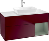 Villeroy & Boch Waschtischunterschrank Finion G831G 1200 mm Glossy White Lacquer mit Beleuchtung