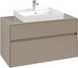 Villeroy & Boch Waschbeckenunterschrank Collaro C019 1000x548x500mm Eckig Taupe