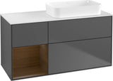 Villeroy & Boch Finion Waschtischunterschrank 1200 mm Glossy White mit Beleuchtung