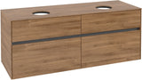 Villeroy & Boch Waschtischunterschrank Collaro 1400 mm Eiche Kansas Oak mit 4 Auszügen