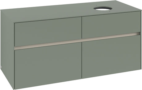 Villeroy & Boch Waschtischunterschrank Collaro C043 B0 1200 mm White Oak mit Beleuchtung