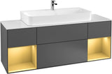 Villeroy & Boch Finion Waschtischunterschrank 1600 mm Glossy White Lacquer mit Beleuchtung