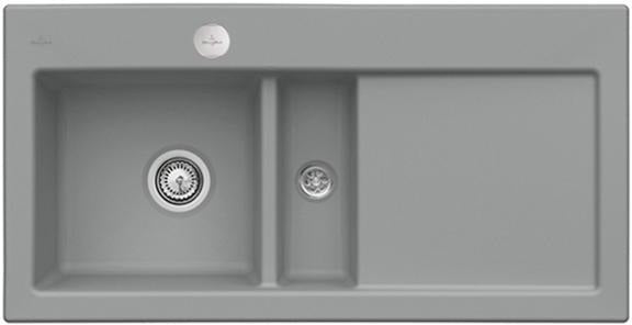 Villeroy & Boch Einbauspüle Subway 60 Ebony CeramicPlus 1000x510mm Keramik