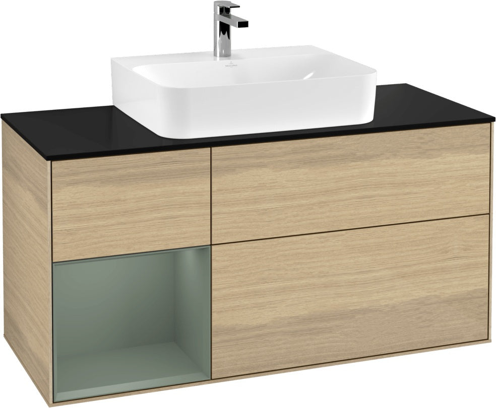 Villeroy & Boch Finion Waschbeckenunterschrank 1200 mm Glossy White mit Beleuchtung