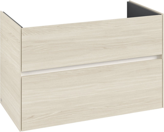 Villeroy & Boch Collaro Waschbeckenunterschrank 961 mm White Oak – 2 Auszüge, SoftClosing