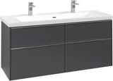 Villeroy & Boch Waschtischunterschrank Subway 3.0 C 602L0, 1272 mm, Brilliant White, mit LED-Beleuchtung