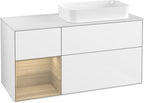weiß / Mitteldichte Faserplatte (MDF) / G681P C 1200x603x501mm Glossy White