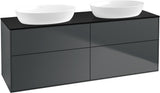 Villeroy & Boch Finion Waschtischunterschrank 1600 mm Glossy White Lacquer mit Beleuchtung