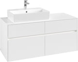 Villeroy & Boch Waschtischunterschrank Collaro C129 B0 1200 mm White Matt mit Beleuchtung