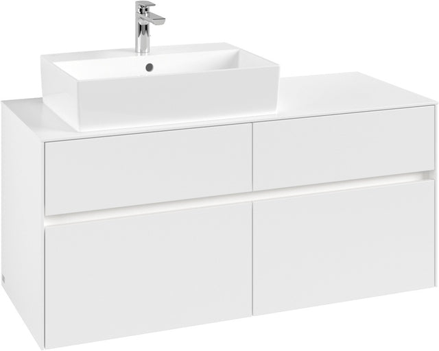 Villeroy & Boch Waschtischunterschrank Collaro C129 B0 1200 mm White Matt mit Beleuchtung
