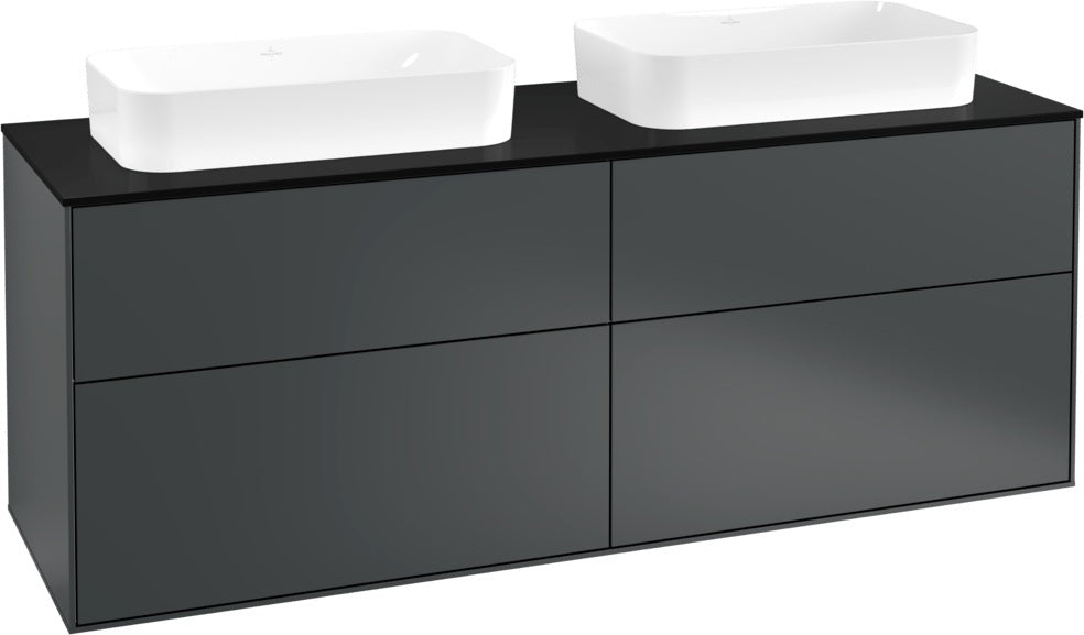 Villeroy & Boch Finion Waschtischunterschrank 1600 mm Glossy White Lacquer, 4 Auszüge, SoftClosing