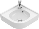 Villeroy & Boch Eck-Handwaschbecken O.novo 731032, 400x320 mm, Weiß Alpin, Viertelkreis