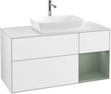Villeroy & Boch Waschtischunterschrank Finion G831G 1200 mm Glossy White Lacquer mit Beleuchtung