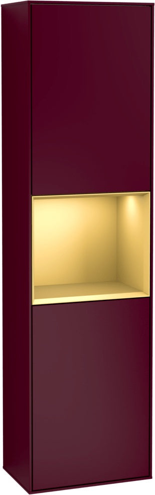 Villeroy & Boch Hochschrank Finion F460GF – 418 mm, Glossy White Lacquer, mit Beleuchtung & SoftClosing