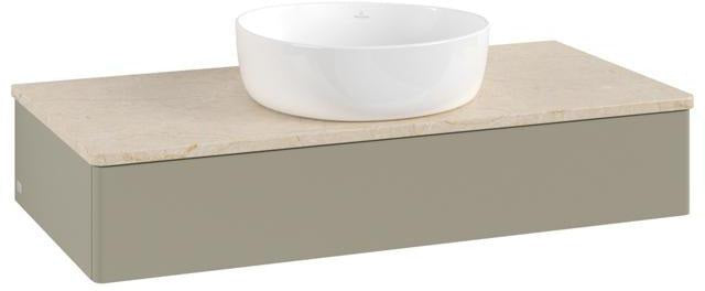 Villeroy & Boch Antao Waschtischunterschrank 1000 mm, 1 Auszug, Stone Grey Matt, wandhängend