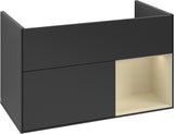 Villeroy & Boch Finion Waschtischunterschrank 996 mm Glossy White Lacquer mit LED-Beleuchtung