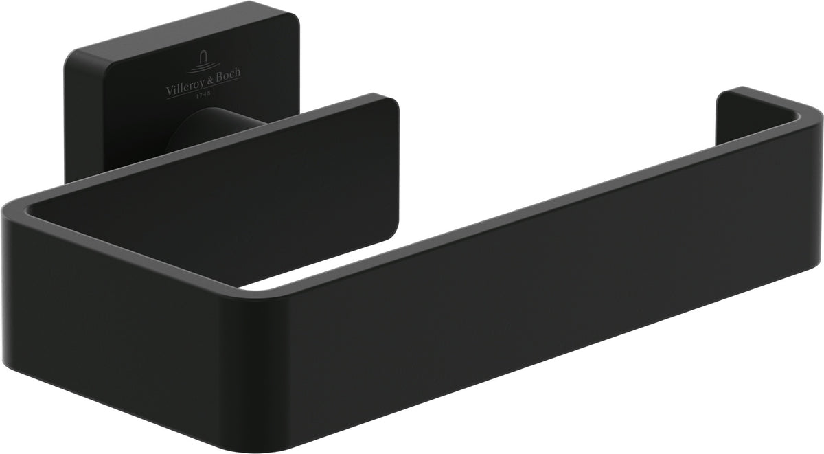 Villeroy & Boch Elements - Striking Toilettenpapierhalter ohne Deckel, Chrom, Wandmontage, 135 x 93 x 45 mm