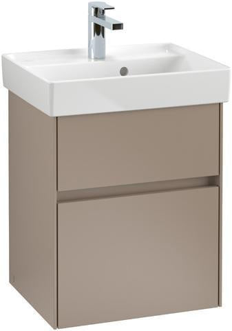 Villeroy & Boch Waschtischunterschrank Collaro 460 mm Glossy White mit LED-Beleuchtung