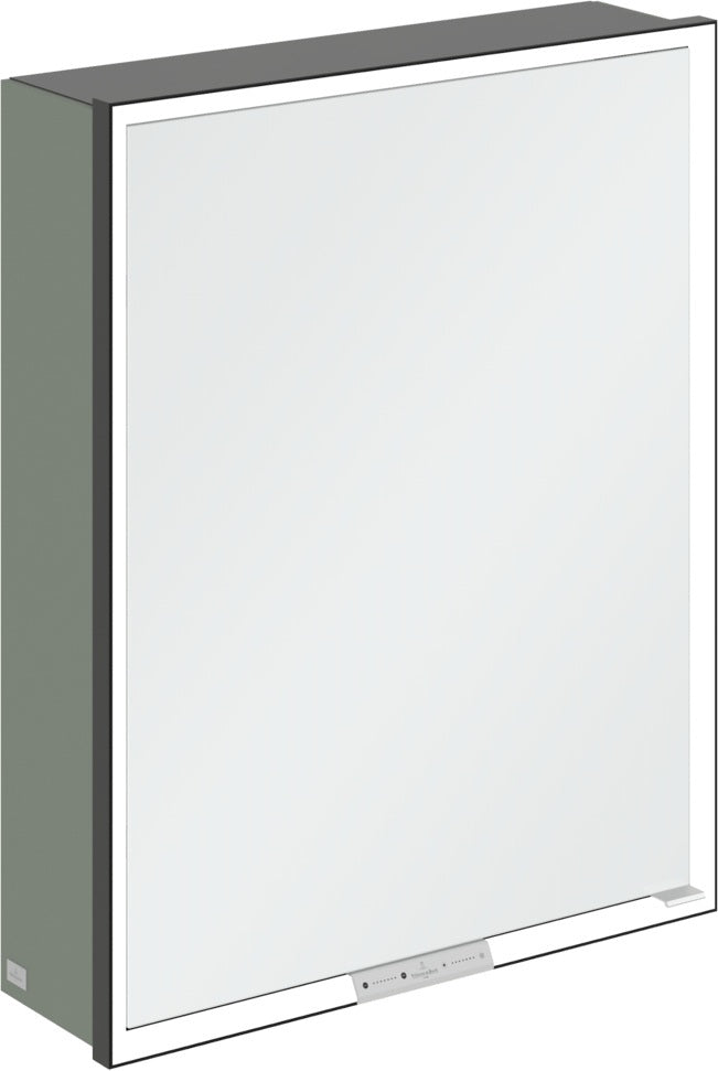 Villeroy & Boch Spiegelschrank My View+ B48110 1000 mm Graphite mit LED-Beleuchtung und SoftClosing