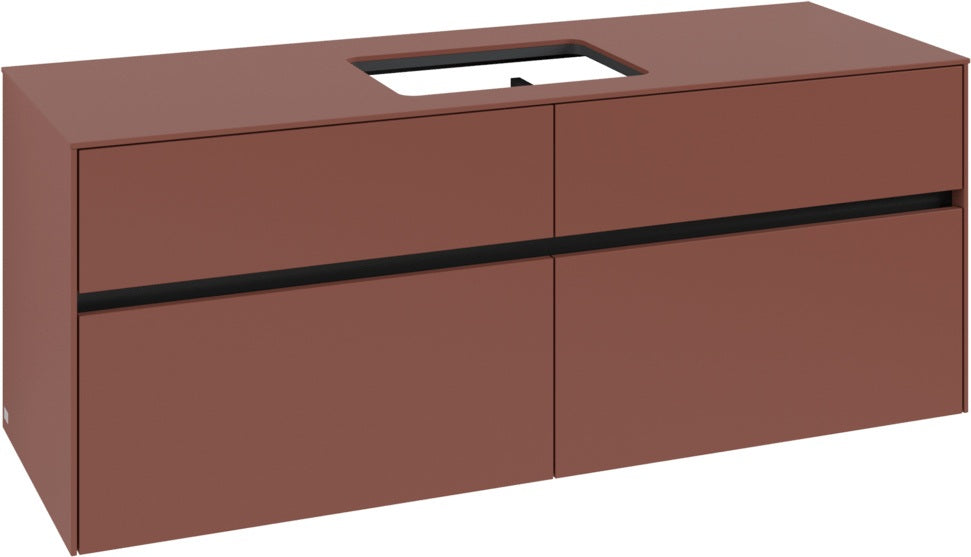 Villeroy & Boch Waschtischunterschrank Collaro C11600 1400 mm White Oak – 4 Auszüge, SoftClosing