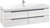 Villeroy & Boch SUBWAY 2.0 Waschtischunterschrank 1287 mm Glossy White mit 4 Auszügen