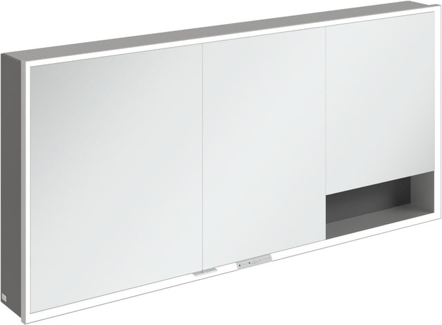 Villeroy & Boch Spiegelschrank My View+ 1600 mm Graphite mit LED-Beleuchtung und SoftClosing