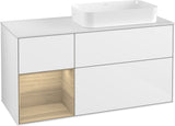 Villeroy & Boch Waschtischunterschrank Finion F271G 1200 mm Glossy White Lacquer mit Beleuchtung