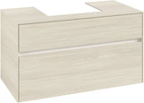 Villeroy & Boch Waschbeckenunterschrank Collaro C016 White Oak 1000 mm – Wandmontage mit SoftClosing