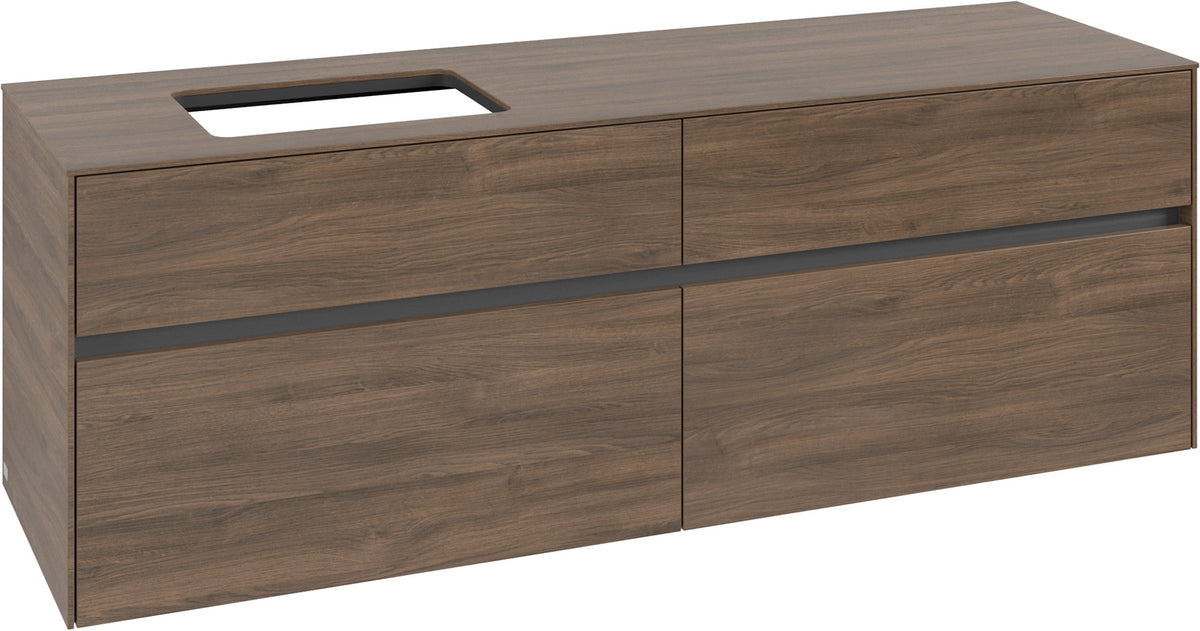 Villeroy & Boch Waschtischunterschrank Collaro C121 1600 mm Arizona Oak mit 4 Auszügen